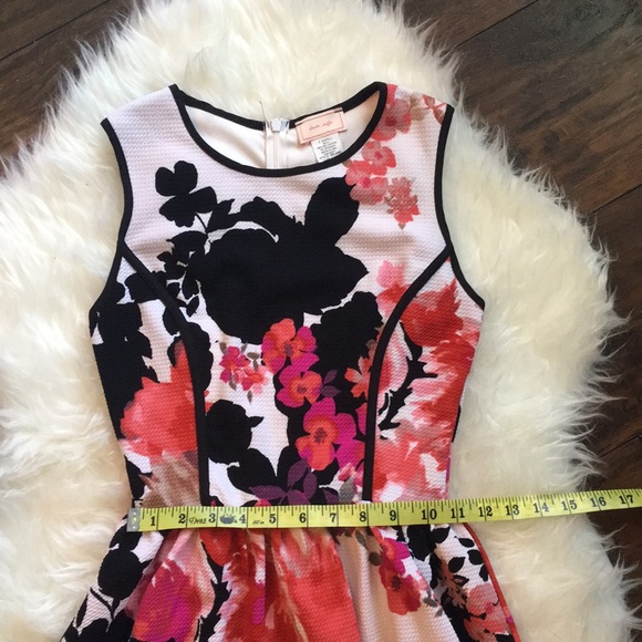 🌷 Black, Red & Pink Floral Dress - Picture 5 of 7